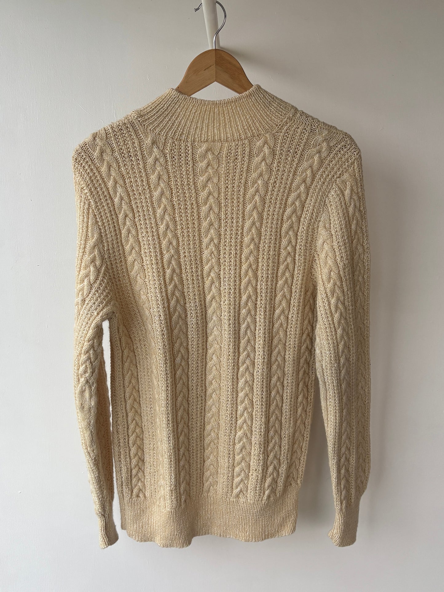 M - VINTAGE ARAN ZIP SWEATSHIRT