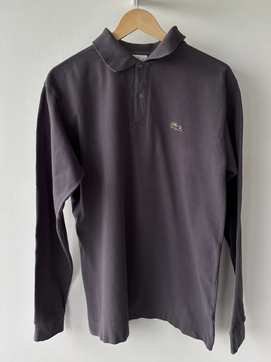 L - VINTAGE LACOSTE LONG SLEEVE POLO