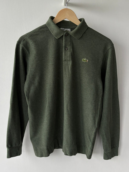S - VINTAGE LACOSTE LONG SLEEVE POLO