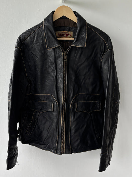 S - VINTAGE LEATHER JACKET