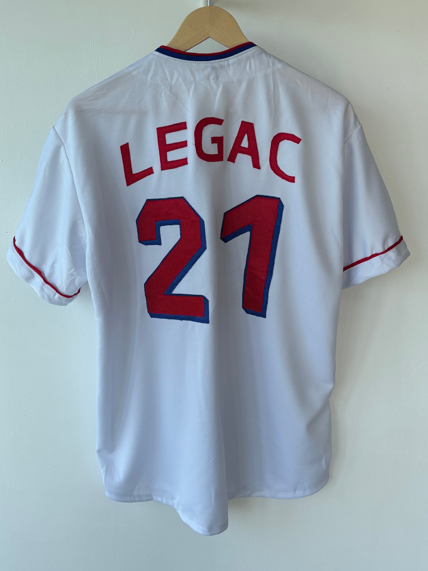 L - VINTAGE LEON BASEBALL JERSEY