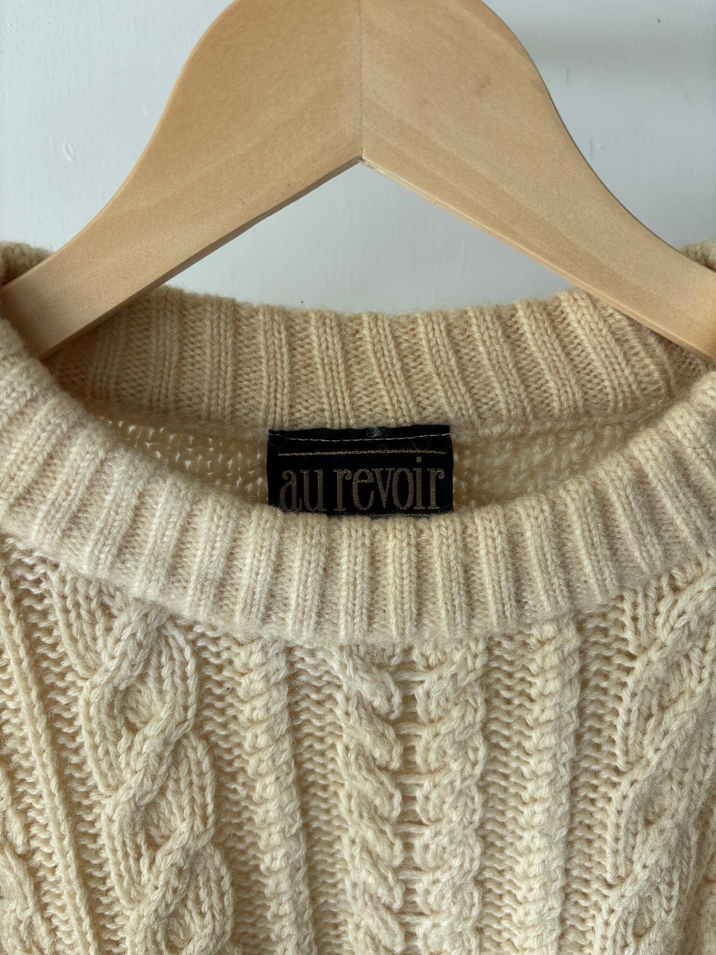 S - VINTAGE ARAN SWEATSHIRT