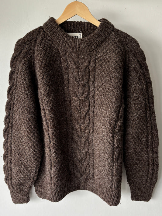 M - VINTAGE ARAN SWEATSHIRT