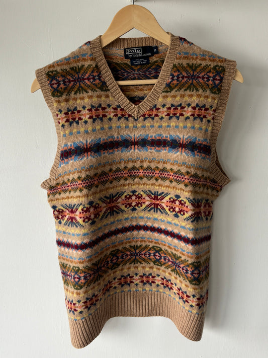 M - VINTAGE RALPH LAUREN KNITTED WOOL VEST