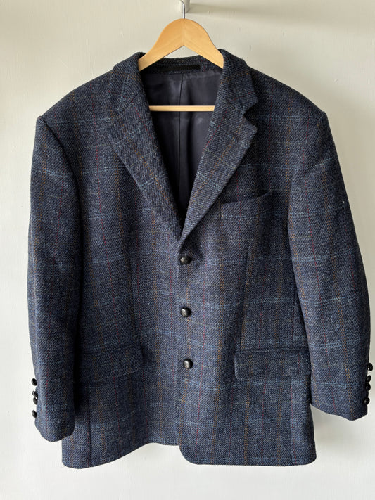 L - VINTAGE HARRIS TWEED BLAZER