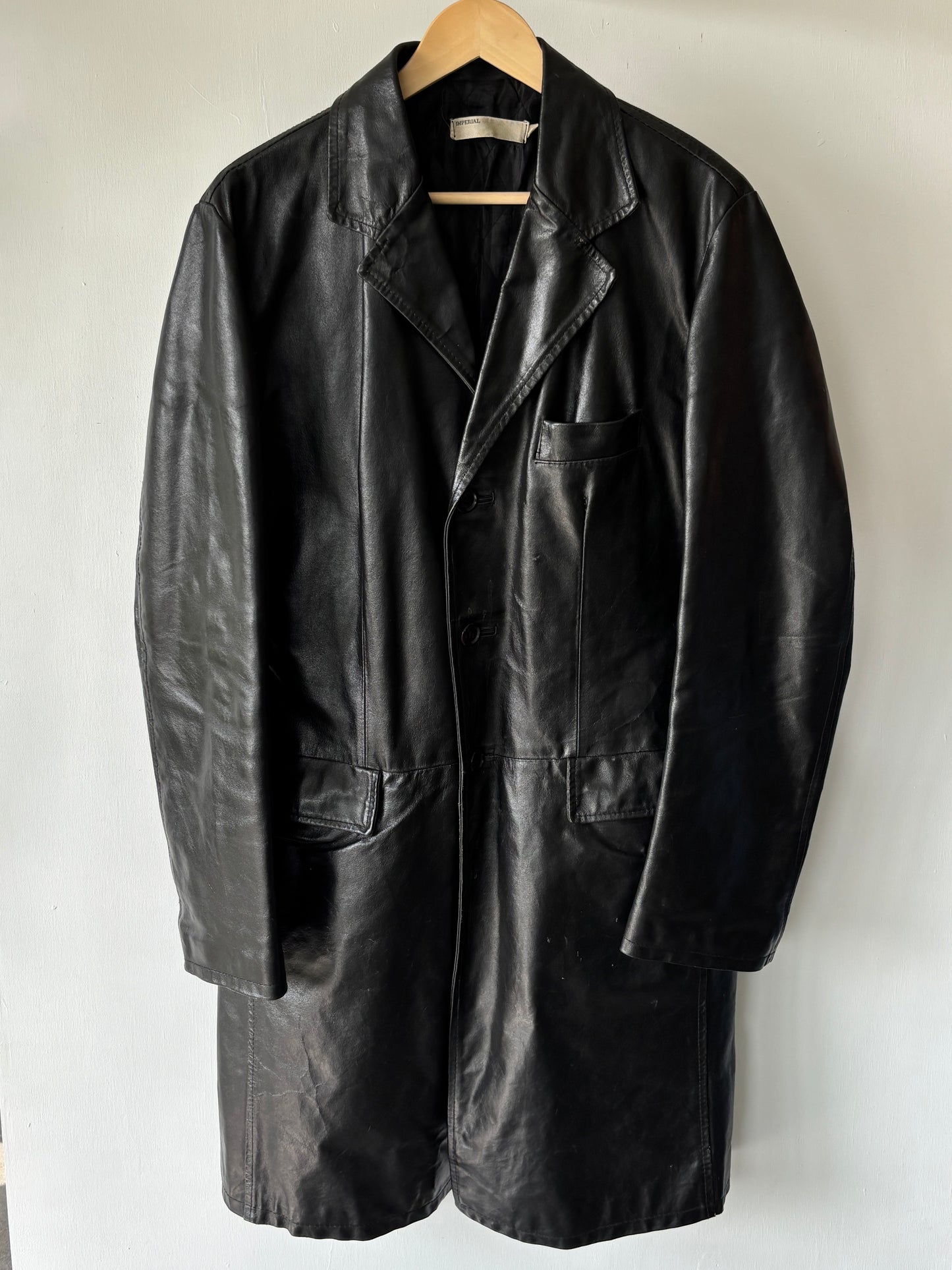 M - VINTAGE LEATHER COAT