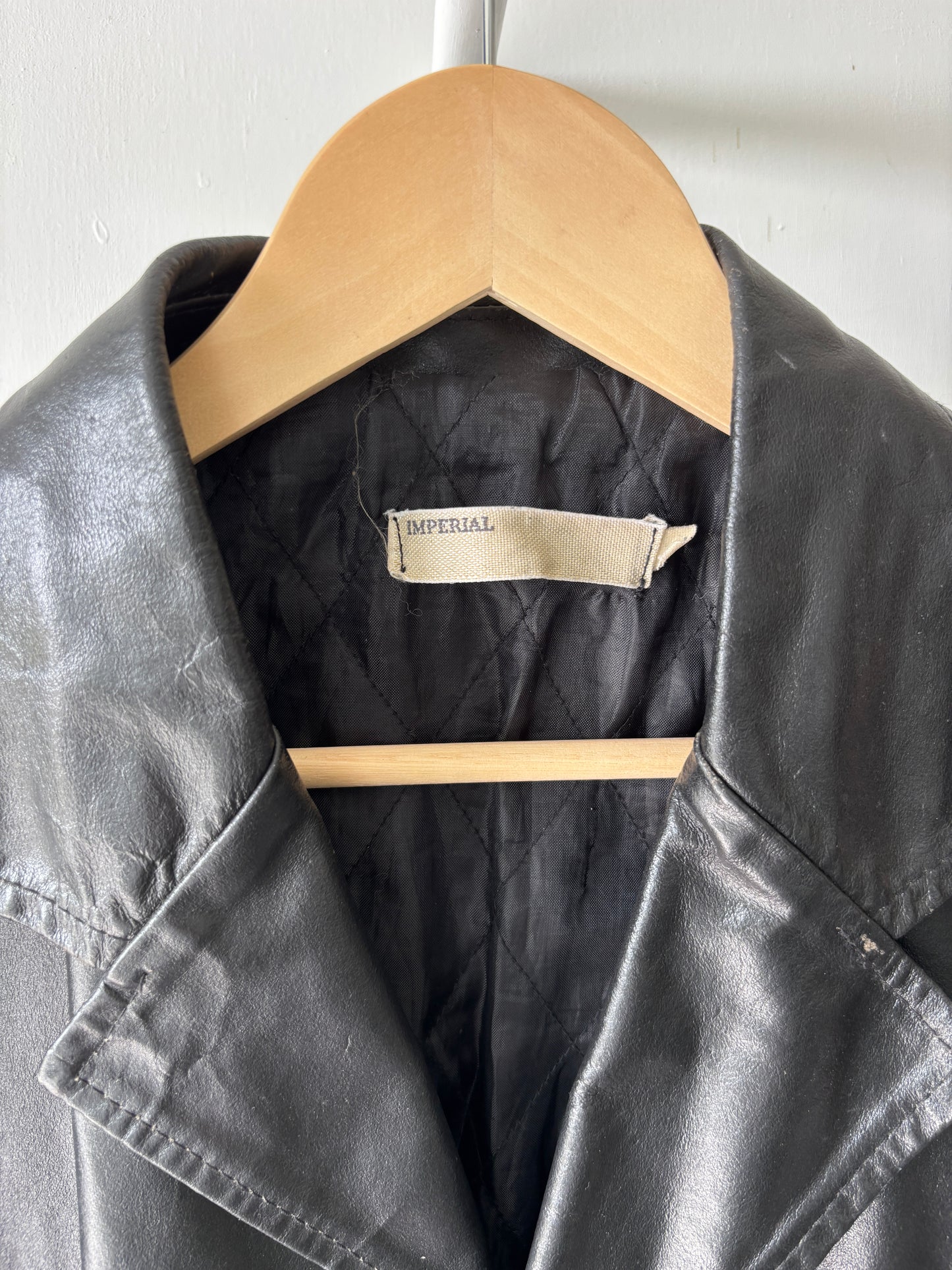 M - VINTAGE LEATHER COAT