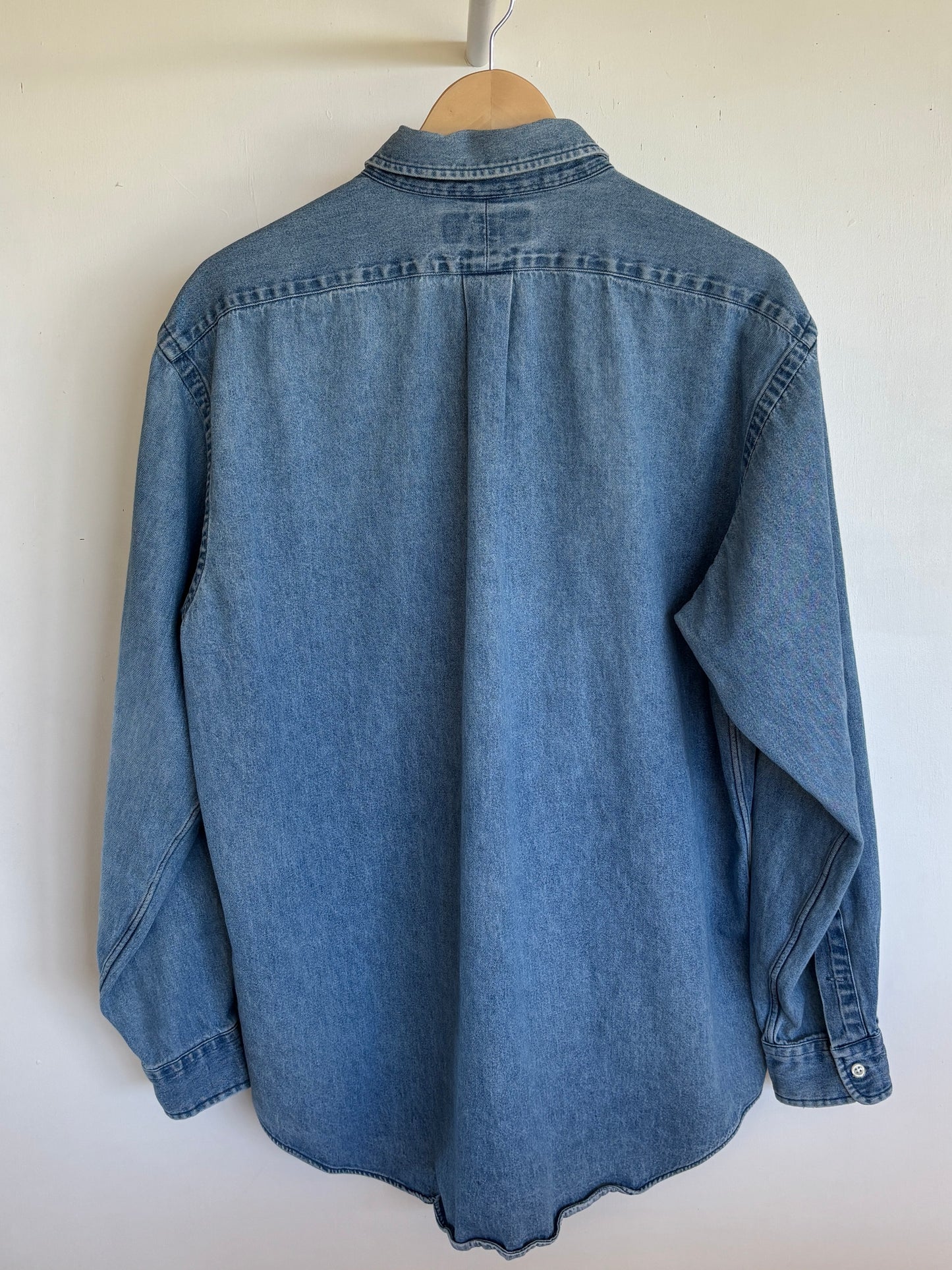L - VINTAGE RALPH LAUREN DENIM SHIRT
