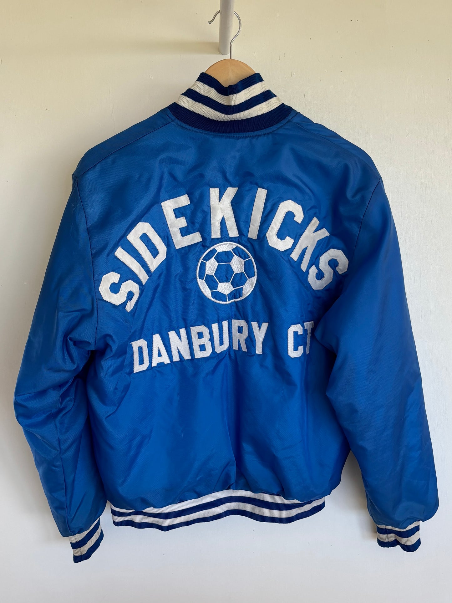 M - VINTAGE DANBURY SOCCER SATIN JACKET