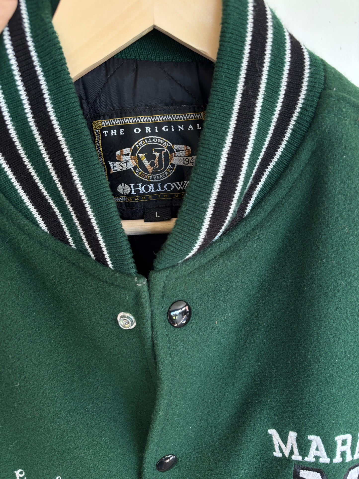 L - VINTAGE MARET FOOTBALL VARSITY JACKET