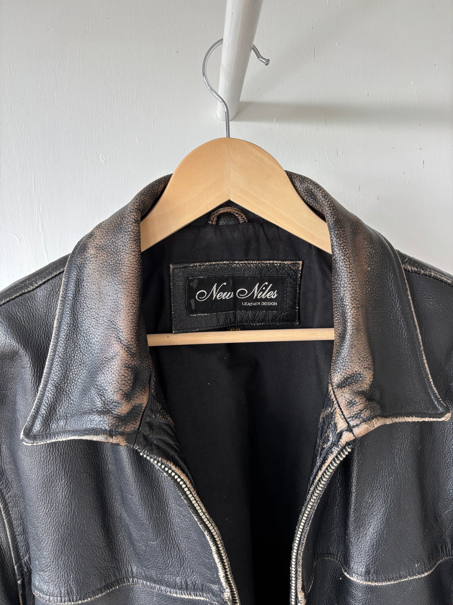 L - VINTAGE LEATHER JACKET