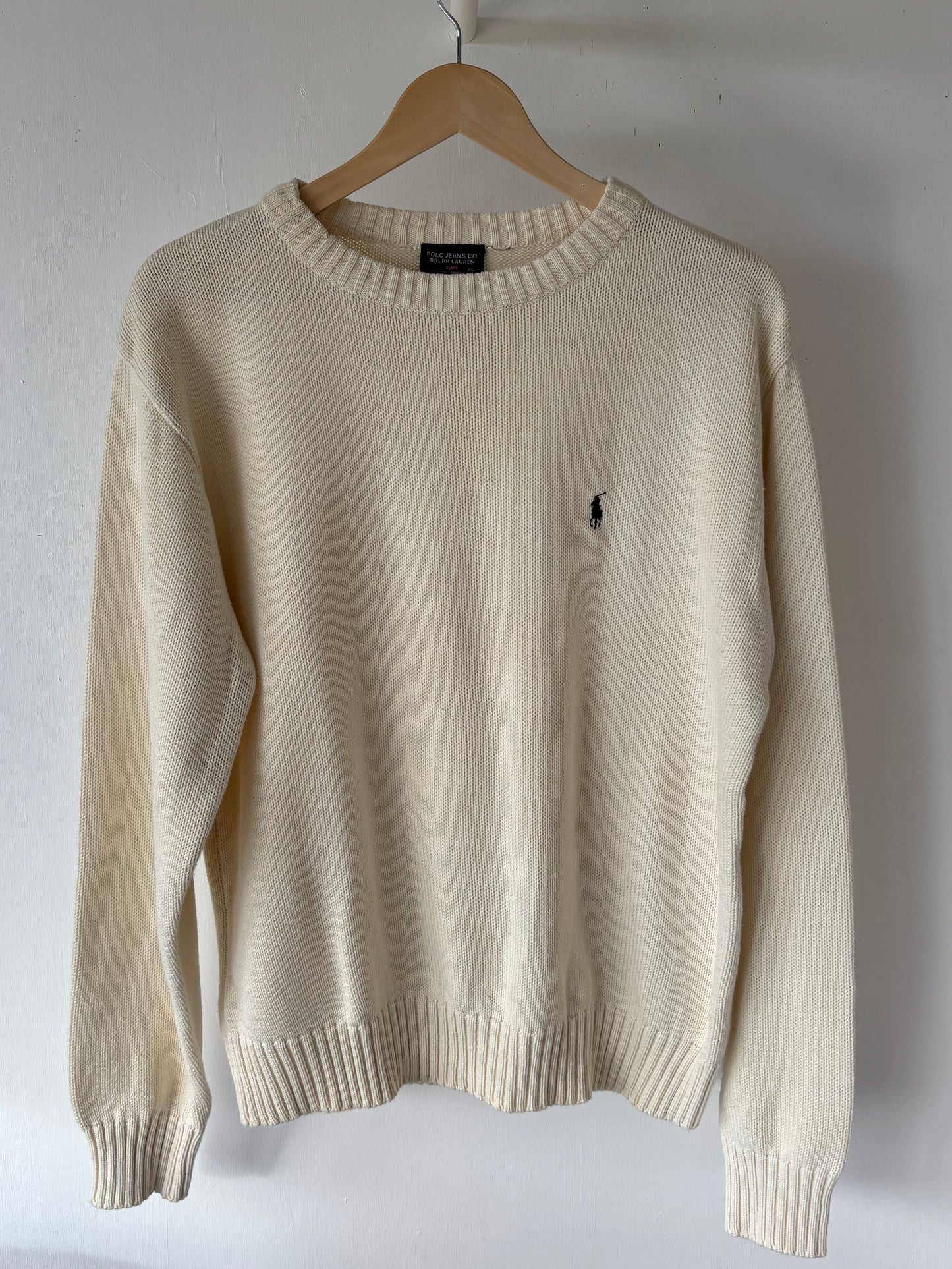 L - VINTAGE RALPH LAUREN KNITTED SWEATSHIRT