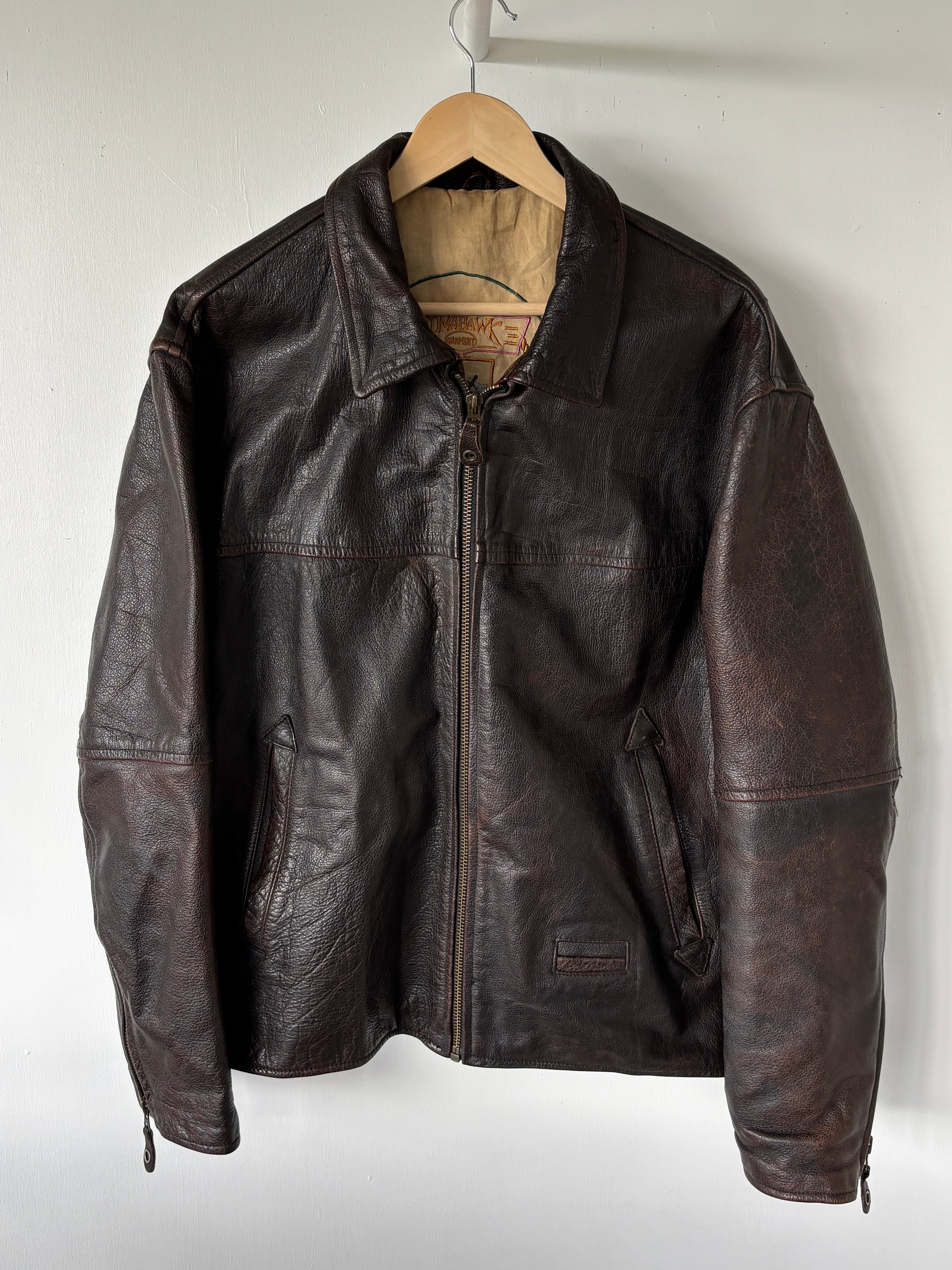 M - VINTAGE LEATHER JACKET – Govintage