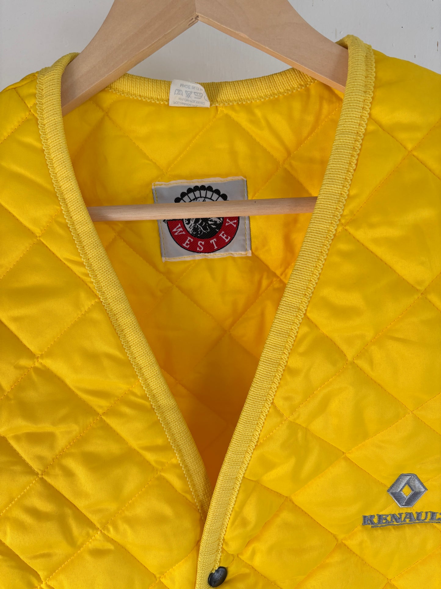 L - VINTAGE QUILTED RENAULT VEST