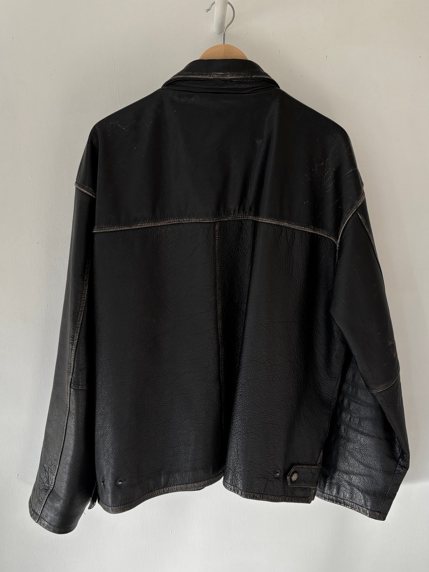 L - VINTAGE LEATHER JACKET