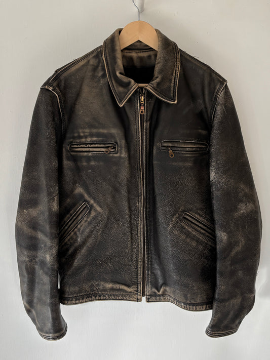 S - VINTAGE LEATHER JACKET