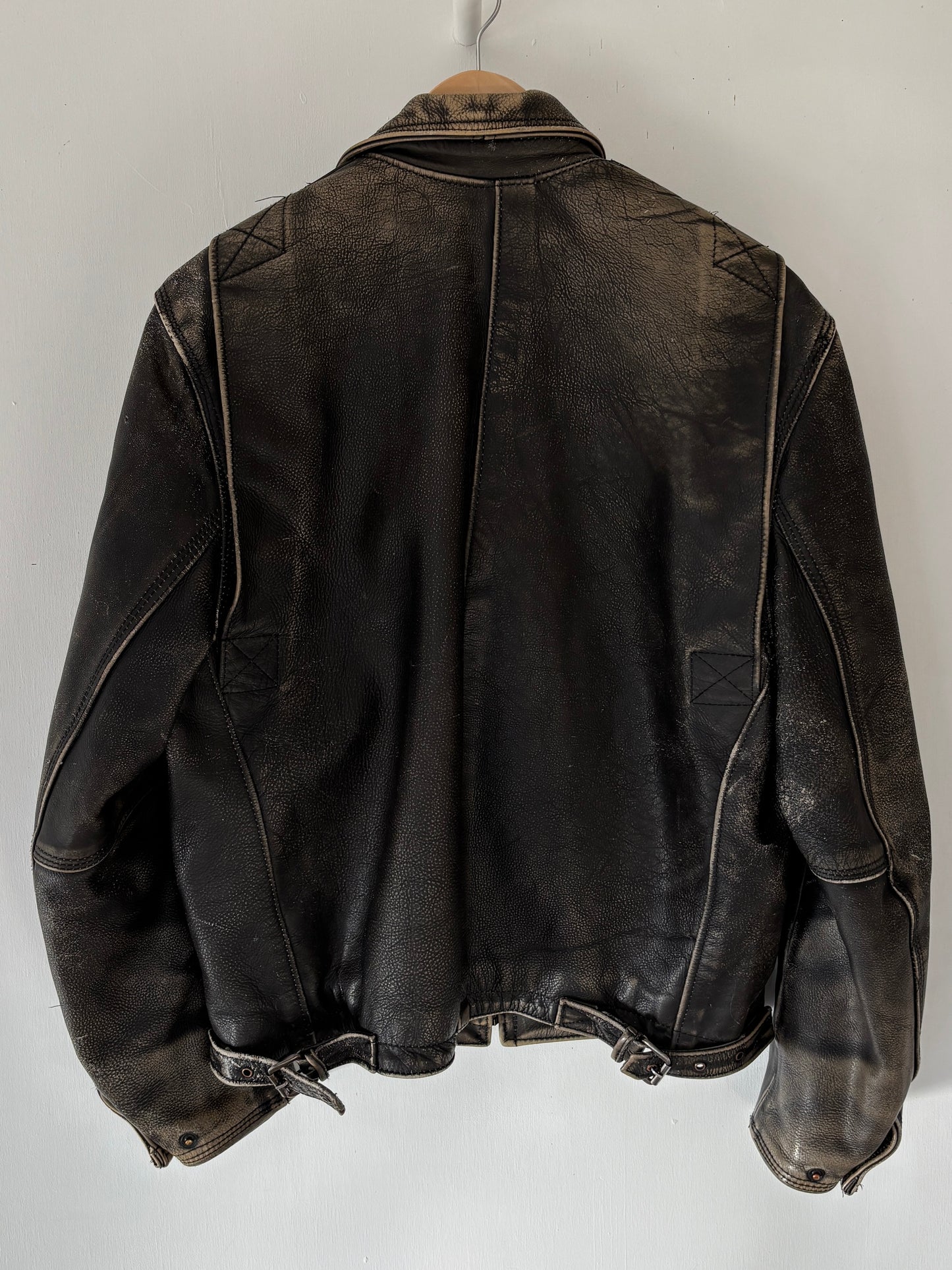 S - VINTAGE LEATHER JACKET