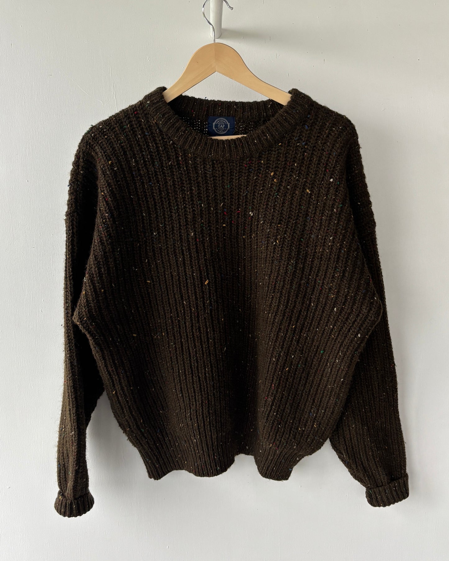 M - VINTAGE KNITTED WOOL SWEATSHIRT