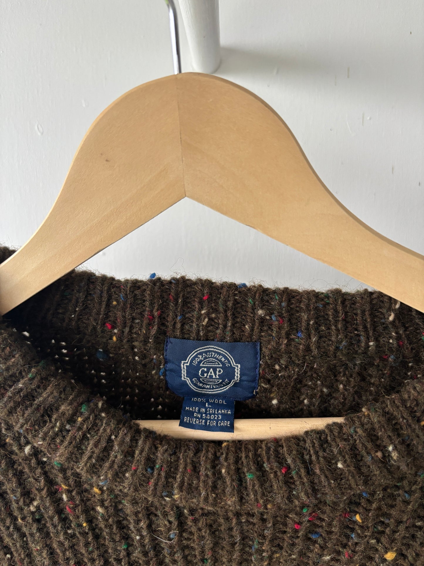 M - VINTAGE KNITTED WOOL SWEATSHIRT