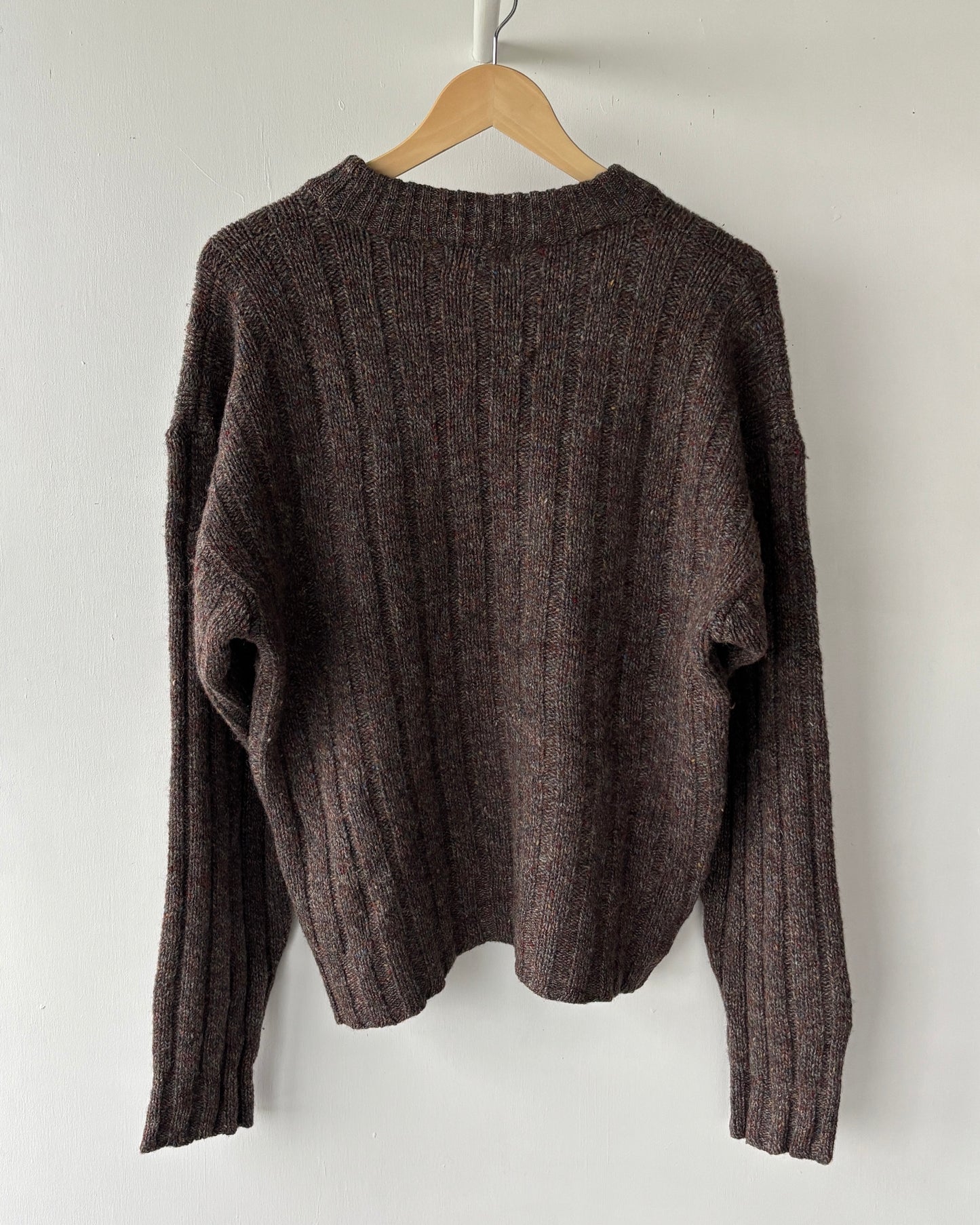 L - VINTAGE KNITTED WOOL SWEATSHIRT