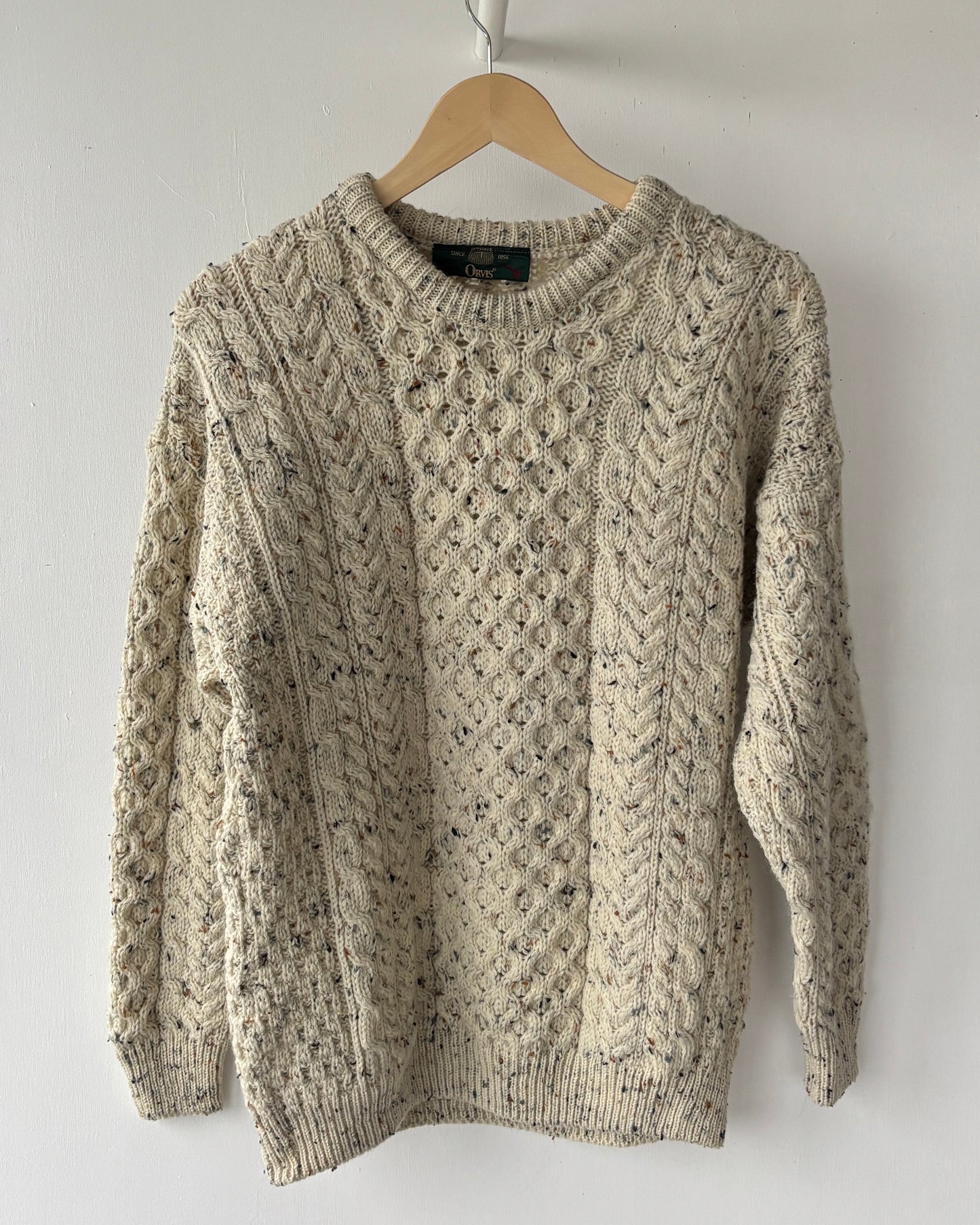 S - VINTAGE ARAN SWEATSHIRT
