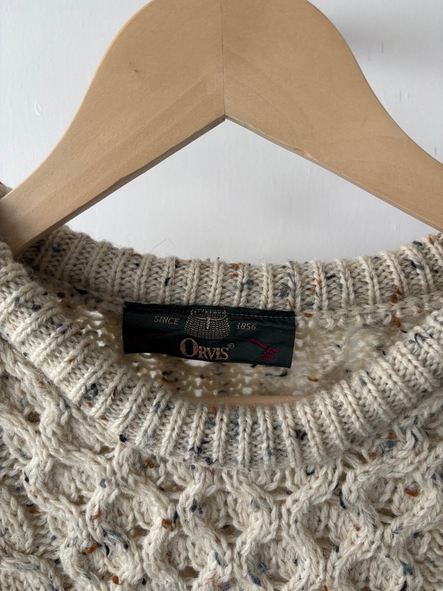 S - VINTAGE ARAN SWEATSHIRT