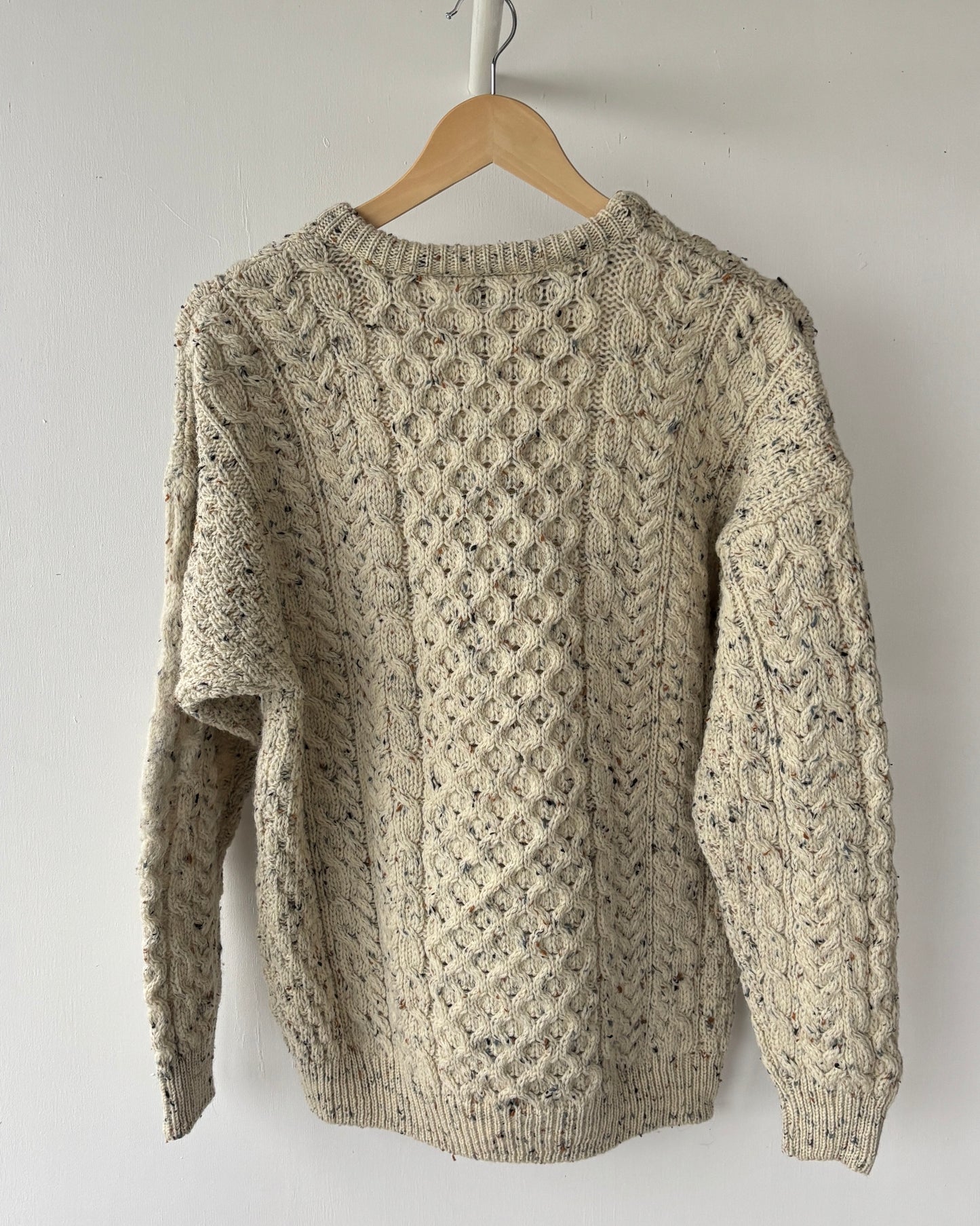 S - VINTAGE ARAN SWEATSHIRT