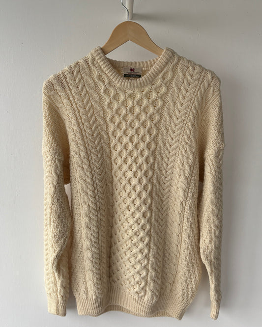 M - VINTAGE ARAN SWEATSHIRT