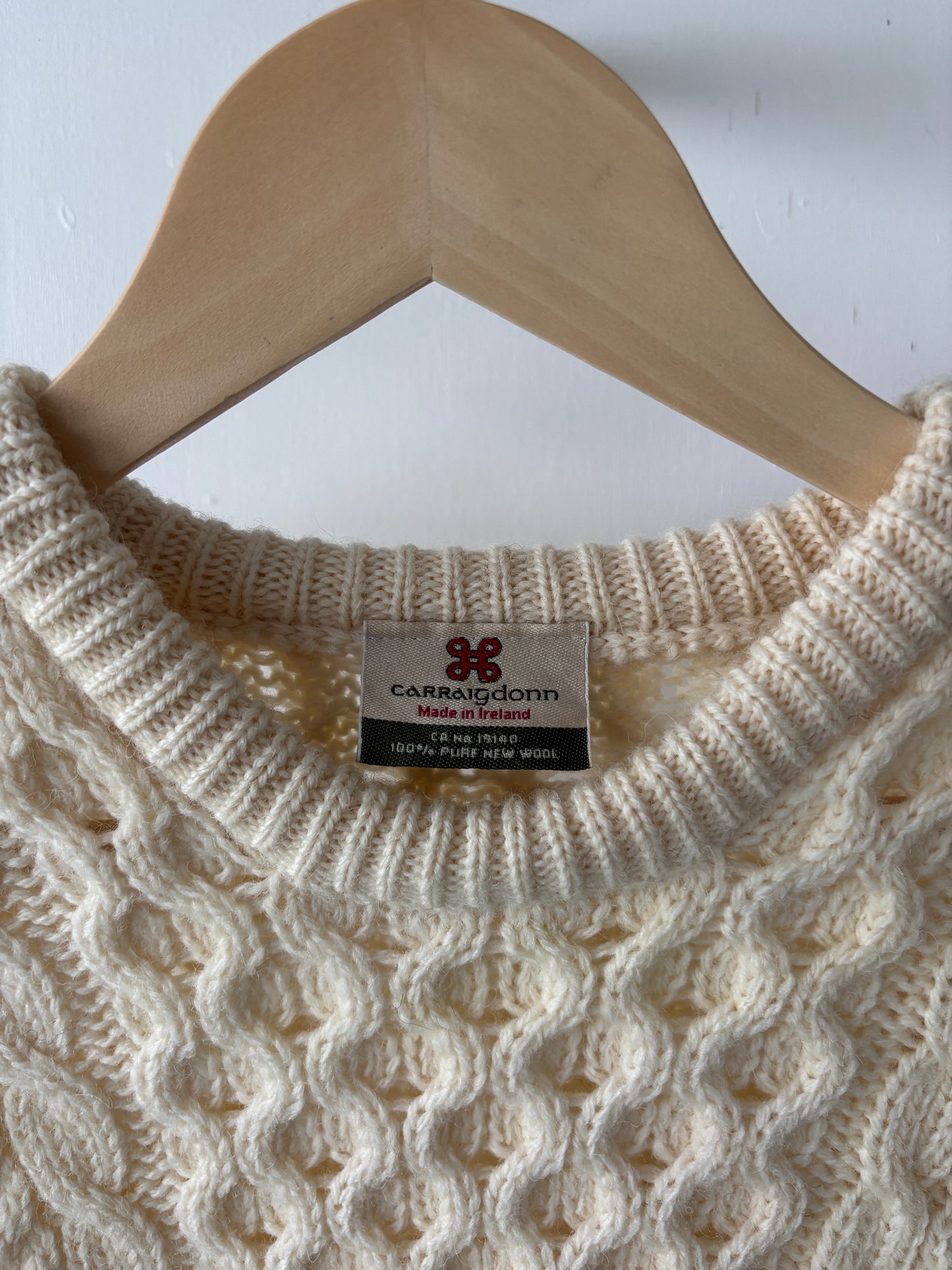 M - VINTAGE ARAN SWEATSHIRT