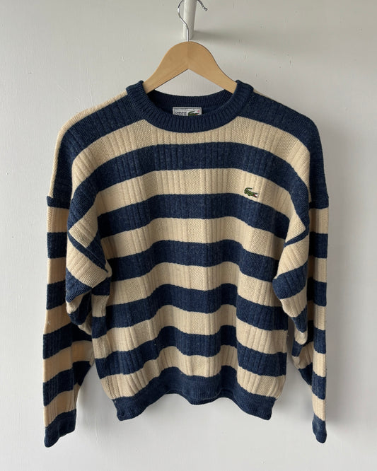 S - VINTAGE LACOSTE KNITTED SWEATSHIRT