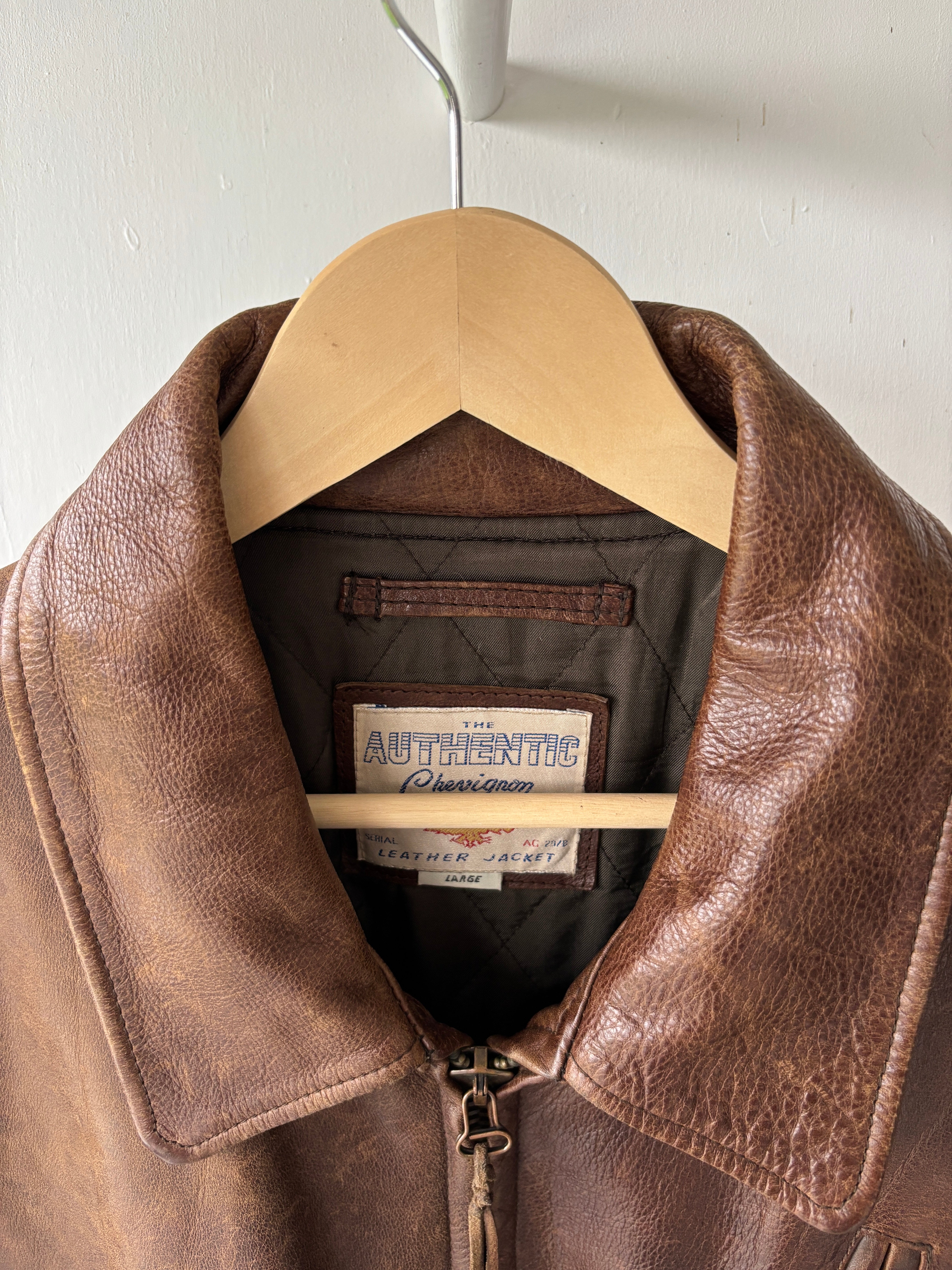 L - VINTAGE CHEVIGNON LEATHER JACKET – Govintage