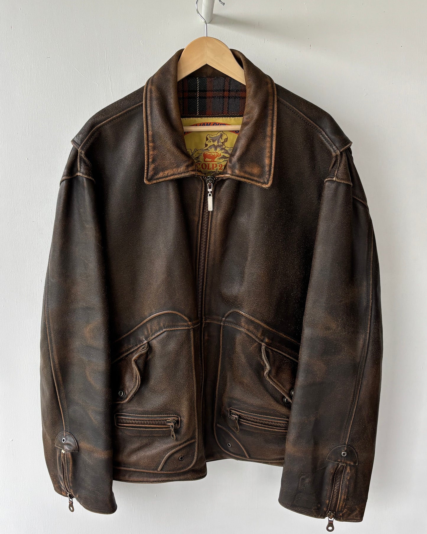 XL - VINTAGE LEATHER JACKET