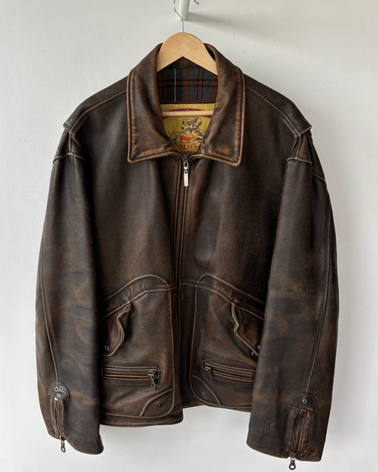 XL - VINTAGE LEATHER JACKET