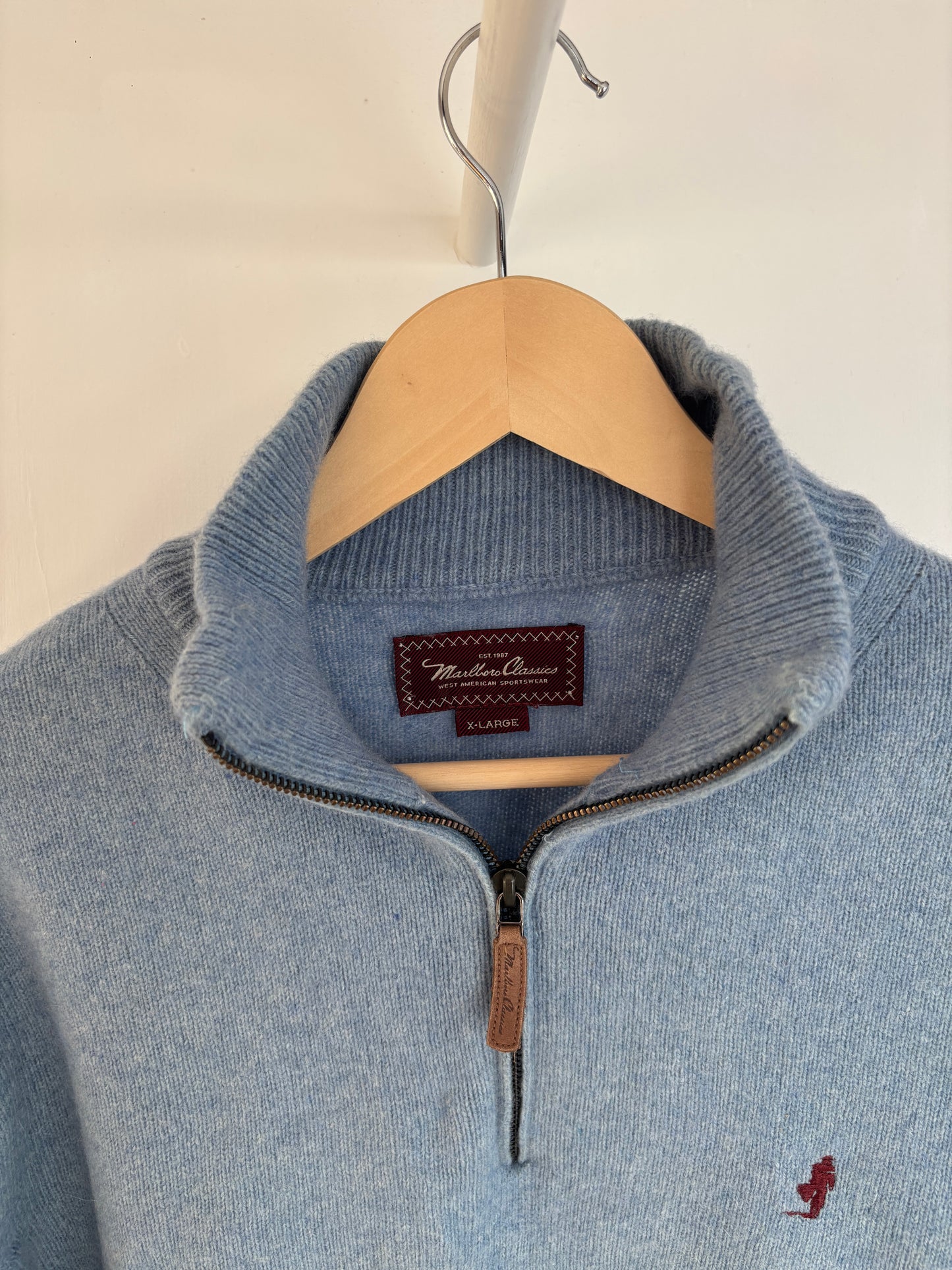 M - VINTAGE MARLBORO CLASSICS QUARTER ZIP SWEATSHIRT