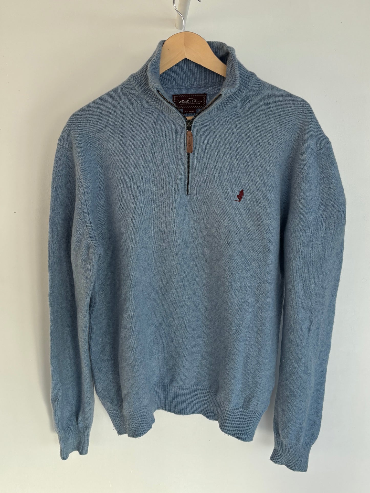 M - VINTAGE MARLBORO CLASSICS QUARTER ZIP SWEATSHIRT