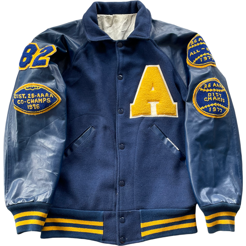 80s varsity jacket best sale